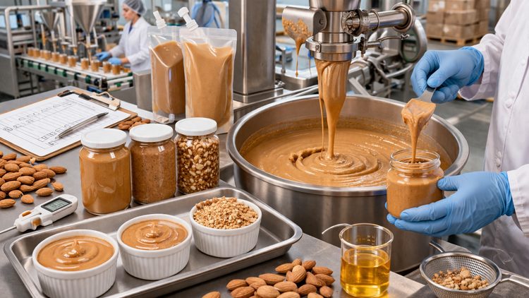 Illustrated placeholder for article titled Almond Butter in Industrial Formulation: Texture, Oil Release and Applications