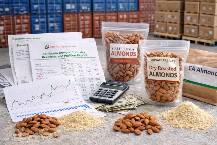 Illustrated placeholder for article titled Main Price Drivers in Almond Trading and Sourcing