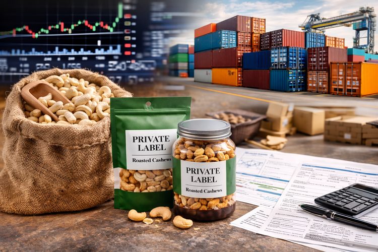 Illustrated placeholder for article titled Price Drivers in Cashew Trading and Supply Planning