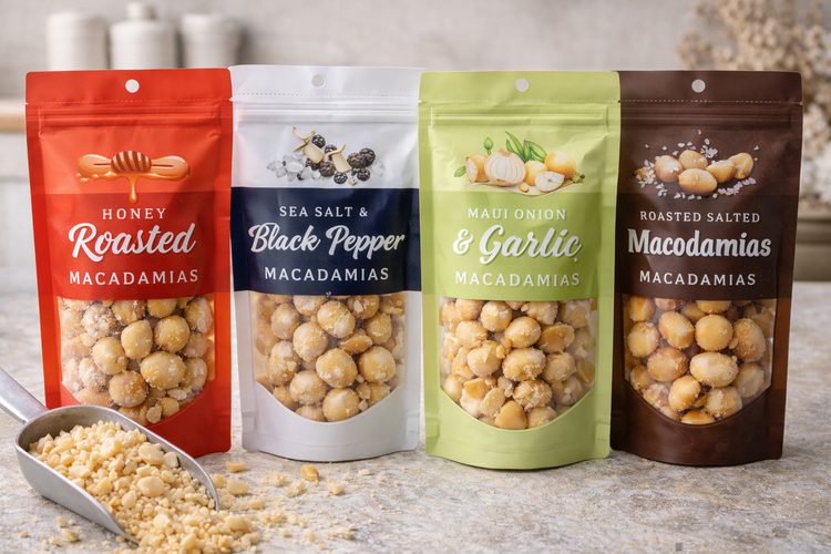 Illustrated placeholder for article titled Flavored Roasted Macadamia Lines for Specialty Retail