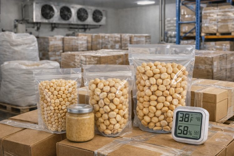 Illustrated placeholder for article titled Storage and Oxidation Control for Macadamia Ingredients