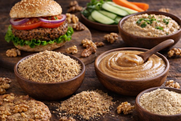 Illustrated placeholder for article titled Walnuts for Plant-Based Foods: Meal, Butter and Protein Concepts